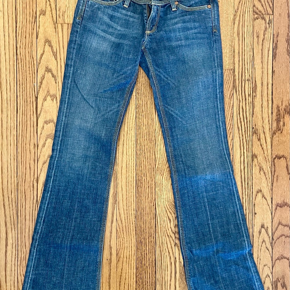 AG Adriano Goldschmied Flare Jeans in Deep Blue 26L